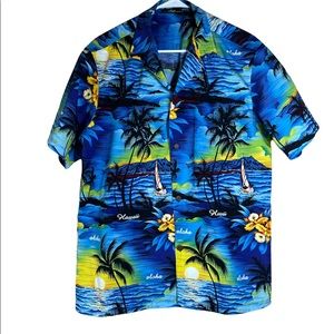 Royal Creations100% Cotton Hawaiian men's shirt Size L